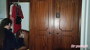 European Woman Hides in Wardrobe After Interracial Encounter, Caught by Husband