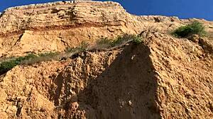 Just caught Skye, young 18+, banging on nude beach POV in sheer