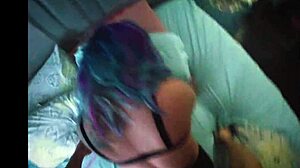 Anabele in doggy black lingerie, ready for anal creampie?