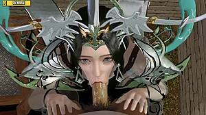 hentai 3d goddess ep 42 queen threesome banging p2