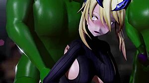 Deepthroat Semen Aphrodisiac Pleasure Fall with Big Tits Creampie