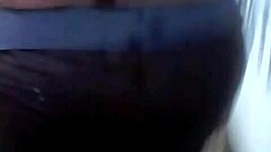 Latina Ass Groped and Cumshot from Behind