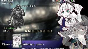 Bold crossdressing hentai with machine translated subtitles