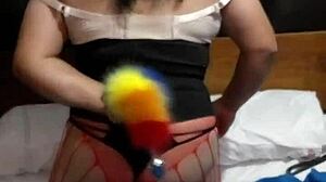 pamelithatv coming out as travesti in wild group sex