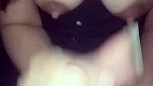 gentle tit massage with handjob to climax for my wife