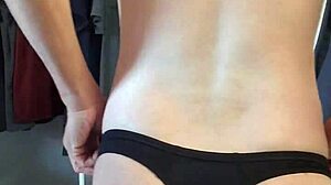 gay boy in new underwear