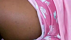 Latina brunette in lingerie gets anal fucked by neighbor while husband is at bar