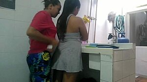 My Love Grabbed My Ass While Washing Clothes, And We Fucked In The Laundry Room