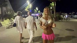 Monika Fox Arrives Naked At Restaurant For Dinner Then Strolls City Streets At Night With Tattoos And Piercings