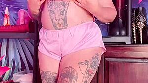 silk pajamas tease with big ass and boobs 😏