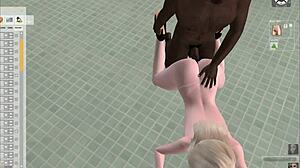 Watch me give a footjob before anal fucking