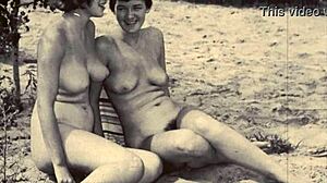 Vintage Lesbians Enjoy Nature's Antique Charm
