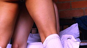 the friend unleashes intense passions in the university student at his apartment