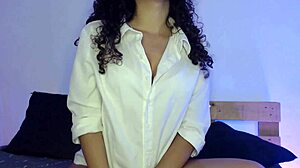 College student craving a wild bedroom romp with big tits.