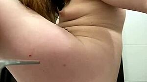 filming wet pussy masturbation in public bathroom