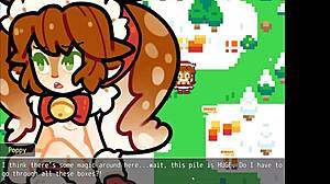 poppy from lol covered in cum for christmas hentai game