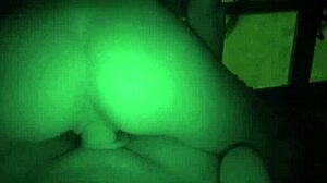 Intense Night Vision Sex Session