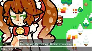 poppy from lol covered in cum for christmas hentai game