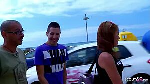 Spanish College Girl Fucks and Cums on Way Home