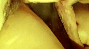 My curvy milf wife masturbates with a big dildo in her ass