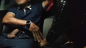 Uber Driver Scores Big with Rabuda Blowjob and Bareback Pussy Action