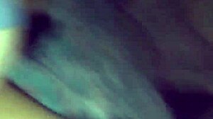 Horny white slut masturbates with big cock.