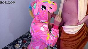 I fuck unicorn cosplay slut who sucks to tits