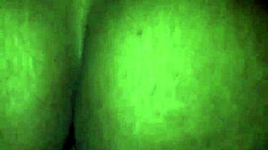 Fat ass rides and creams on big black cock in reverse cowgirl