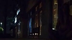 lvory white does a public striptease on the strip, ripping clothes off