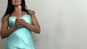 In this pov scene, her cock sucking skills are seriously lacking, but she tries with toys and bdsm