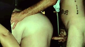 Blonde BBW Deepthroats and Shares Fat Cock in Public Outdoor Assfucking.