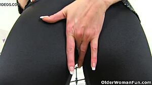 english milf leah is super horny and needs release now