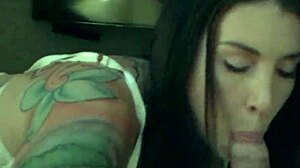 felicity feline sucks dick at home