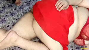 Anal surprise for Desi Indian pornstar Netu. Big cock boyfriend bangs her in red bra.