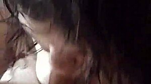 she gives a sloppy blowjob to a fat bbw