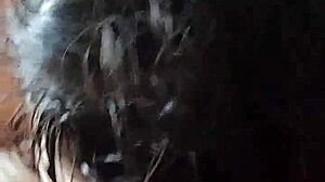 she gives a sloppy blowjob to a fat bbw