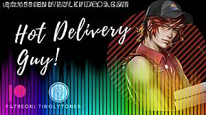 Hot delivery guy boyfriend roleplay asmr male voice m4f audio only