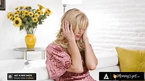 Horny Lexi Lore Caught Stepmom Masturbating with Her Panties on Mommysgirl.