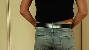 I tease with strip-tease showing my plug