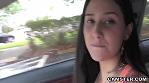 Just saw this amateur get banged in backseat for cash