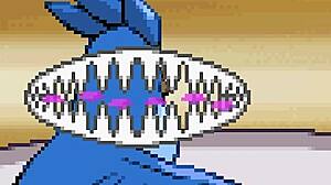 Blonde Girl Masturbates Pussy In Pokemon Game For Cumshot Creampie