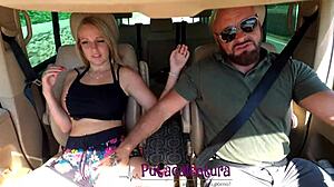 Enjoying Shany Sky's Ass in the Car