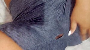 Russian teen girlfriend dives into muff after workout, craving doggystyle sex