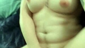 lily oriley's wet post-shower fingering session