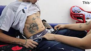 Stepfather casually fucks teen stepdaughter