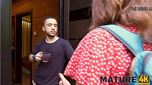 Mature4K Chubby Woman Enjoys Cock in Steamy Sauna Session