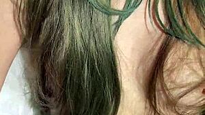 In this pov missionary sex, she brings me to orgasm on day 17 with her shaved pussy