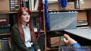 Old granny with huge tits caught in battery theft