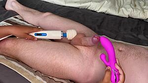 Destroy Fan Cock with Vibrators