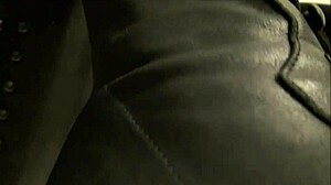 Feeling the Thrill of Mistress Roberta Cleaning Boots in POV, with Leather and Gloves